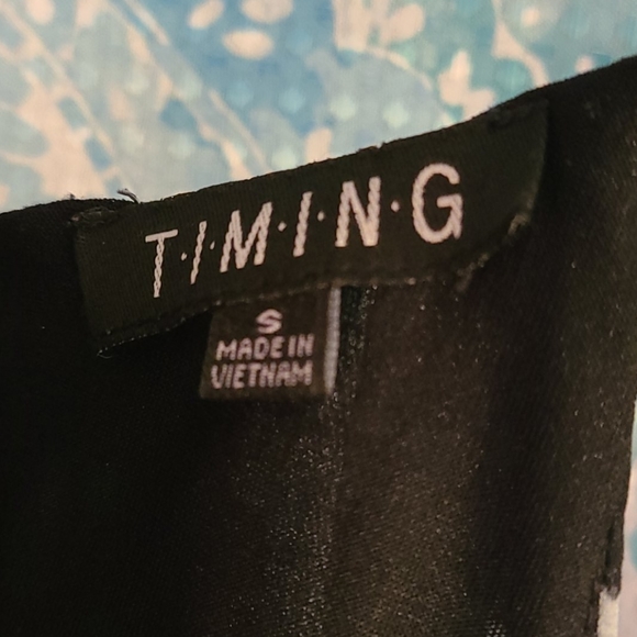 Navy blue floral summer spring dress - Picture 4 of 5